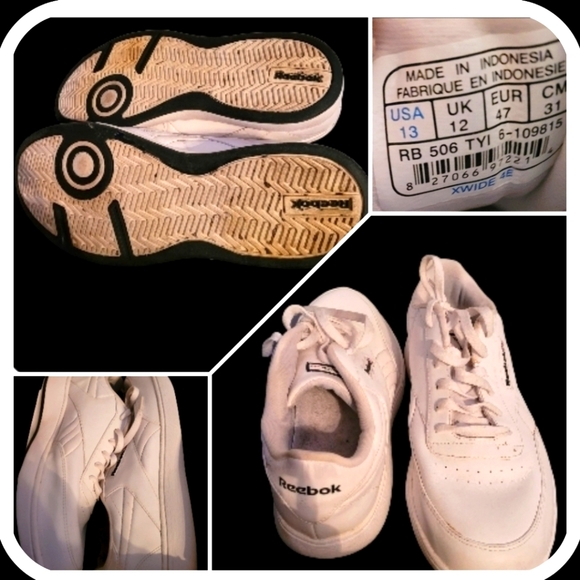 Reebok Sneakers, White,Mens, Size 13 Extra-Wide-EUC - Picture 2 of 11